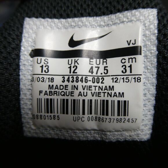 Nike Air max Torch 4 Low Top, Anthracite/Metallic Black  343846-002 Men US:13 main image 9